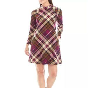 Jessica Howard Purple Plaid Dress